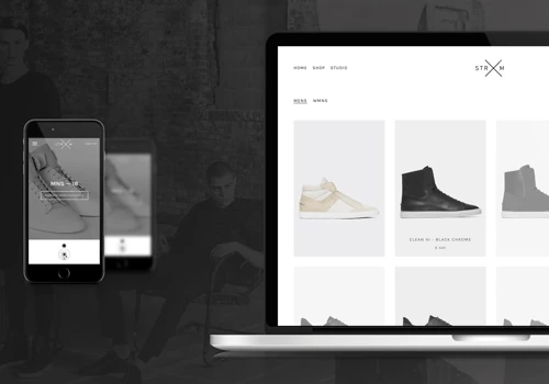 Website development on Shopify for New York-based footwear brand