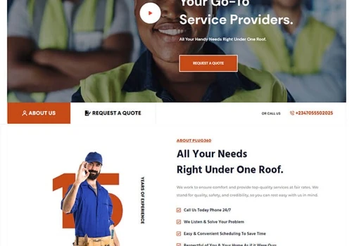 A Service Provider website