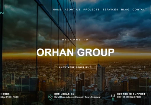ORHAN GROUP Website development