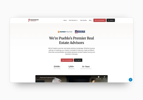 Real Estate Advisory Brokerage Website
