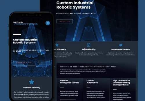 Website Design For Robotics Company