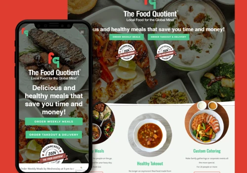Website Design for a MealKit company
