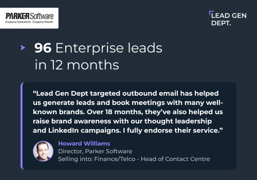 Live Chat SaaS - Finance - 96 leads in 12 months
