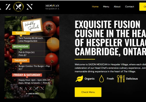 Mexican Canadian Restaurant Online Food Ordering