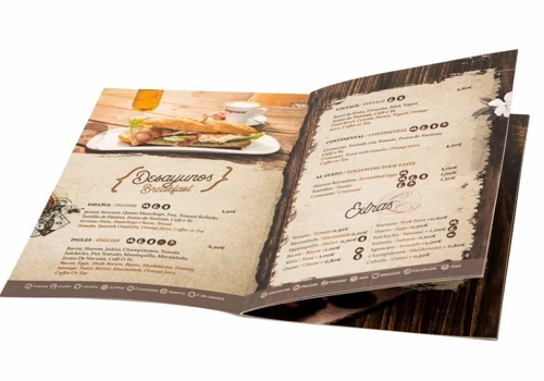 Diseño de carta para restaurante