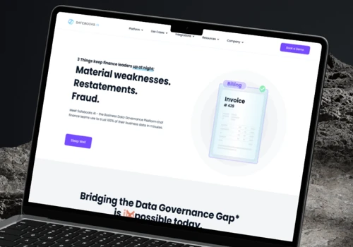 SaaS FinTech website design & development
