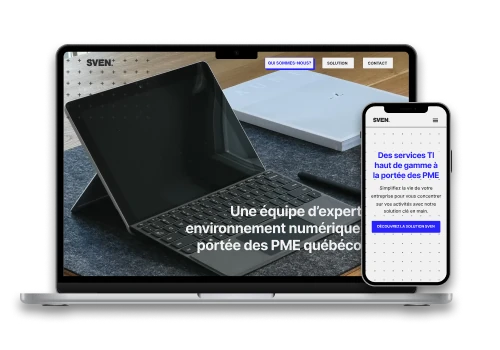 SVEN - Custom website with headless CMS