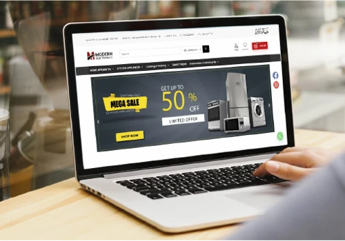 Modern Electronics E-commerce Website Design and Development