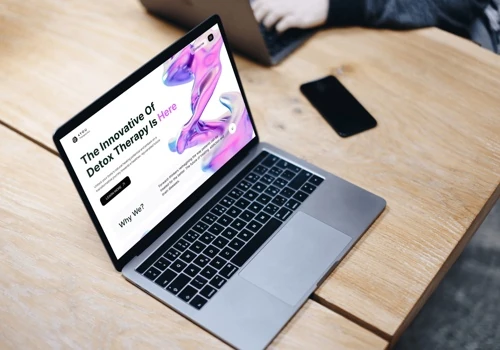 Trendy landing page design for Health Care company