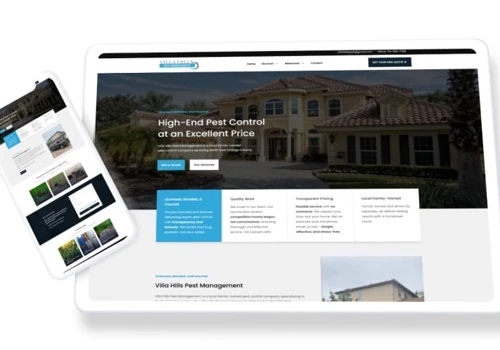 Villa Hills Pest Control Website Design