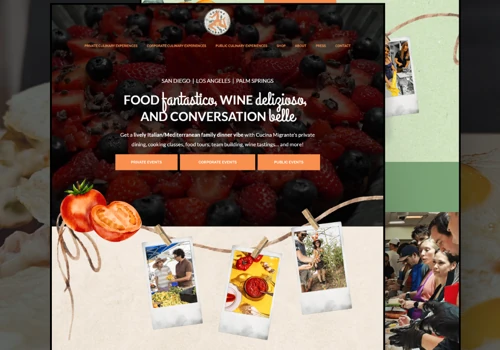 Website and SEO for Private Chef and Cooking Class