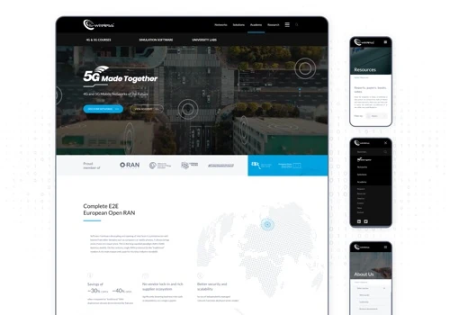 IS-Wireless - Headless website for IT company