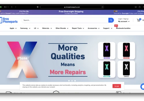 BrosPhoneParts eCommerce Solution
