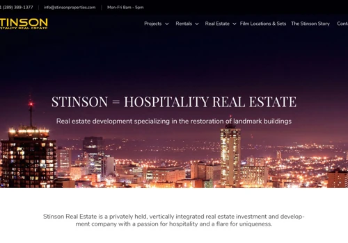 Stinson Properties Website Redesign