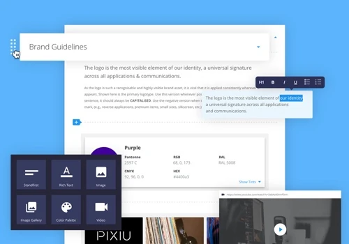 An elegant brand guideline tool for fast evolving companies