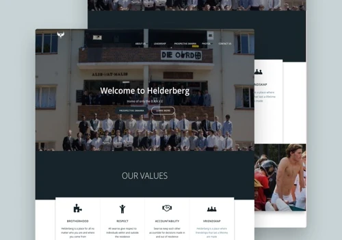Website Redesign for Helderberg Mens Residence