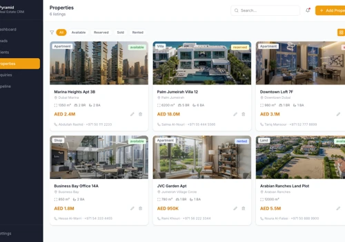 Pyramid Real Estate CRM
