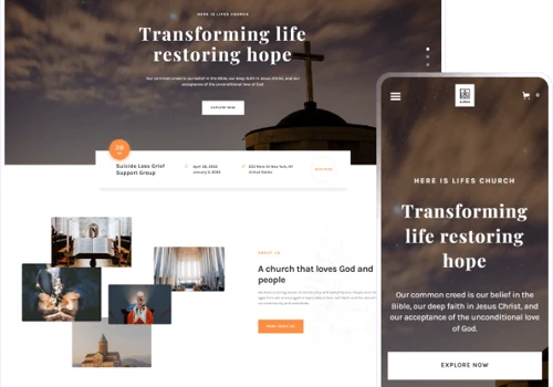 Lifes 128 - Church Website Template