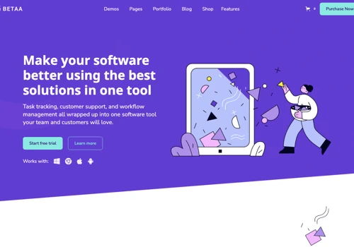 Betaa 128 - Saas, Startup and Software Webflow Tem