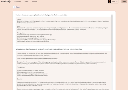 AI Social Media Generation App