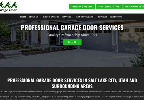 Website/SEO Project - AAA Garage Door Inc.