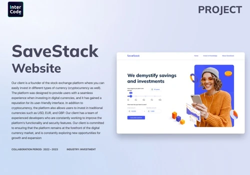 The SaveStack exchange investment stock platform