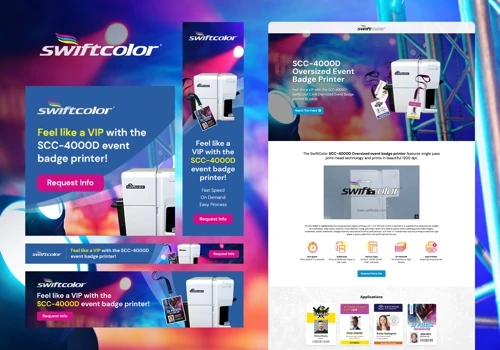 SwiftColor Campaign Landing Page & Digital Ads