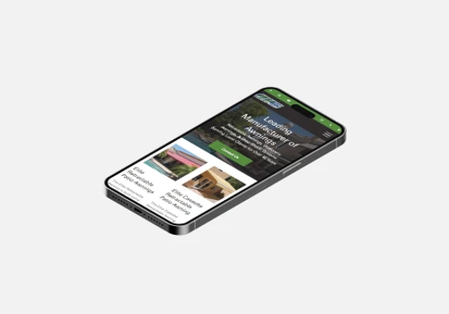 Accent Awnings - website development from scratch