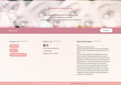 I-SHA Custom E-Commerce Website