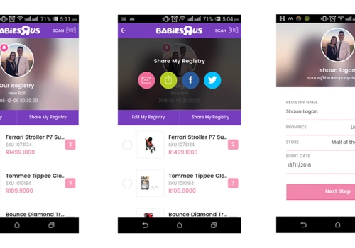 BabyRUs(Website and Mobile App)