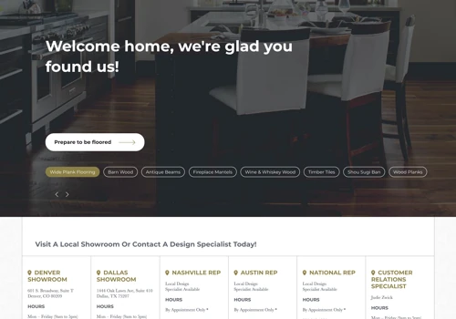 Web Redesign for Reclaimed Design Works