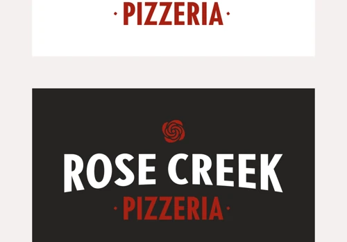 Rose Creek Pizzeria Branding
