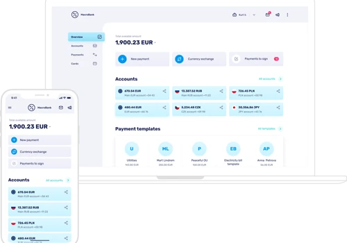 White-label web banking and mobile banking applications