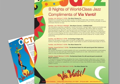 Poster and Ad for Restaurant Event
