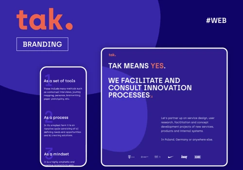 TAK – brand identity refresh and online presence