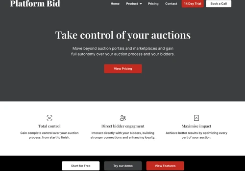 Saas Auction Platform