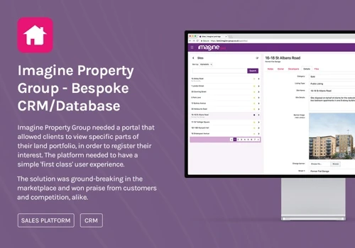 Imagine Property Group - Bespoke CRM/Database