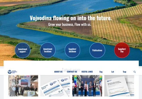 Wordpress website for Vojvodina Development Agency
