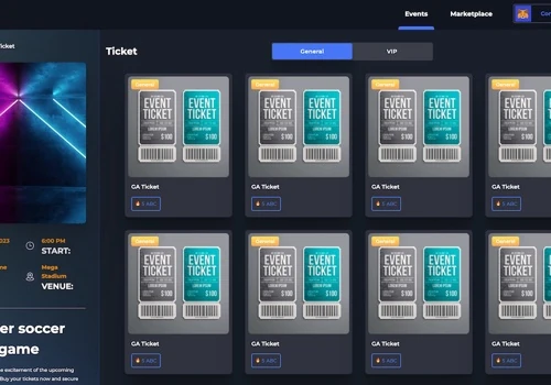 Tickets NFT Marketplace