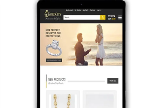 E-commerce site developed in Magento