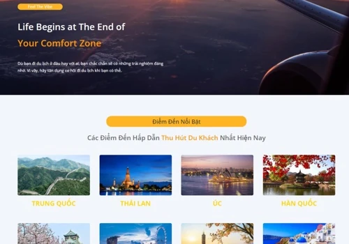 Travel Agency Website Design