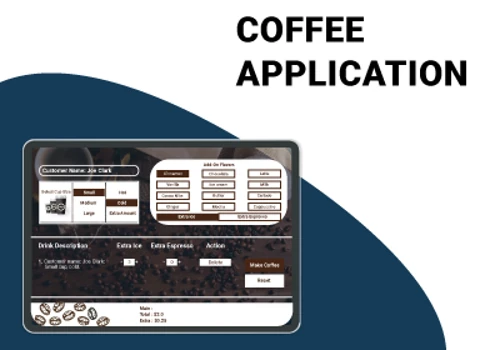 Application for an effortless coffee ordering
