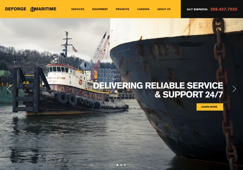 Brand Redesign & Web Design: DeForge Maritime