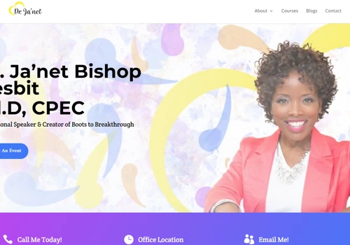 Dr. Ja'net Website Redesign