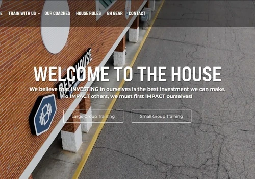Bell House Training Website