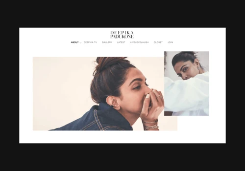 Custom UI/UX + Development with E-commerce for Deepika Padukone