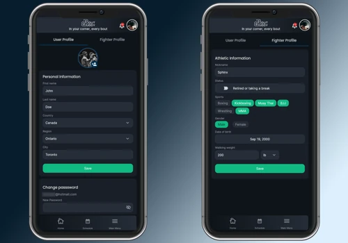 Martial arts App for Fighters, Coaches & Gyms
