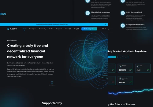 Injective UI/UX Design