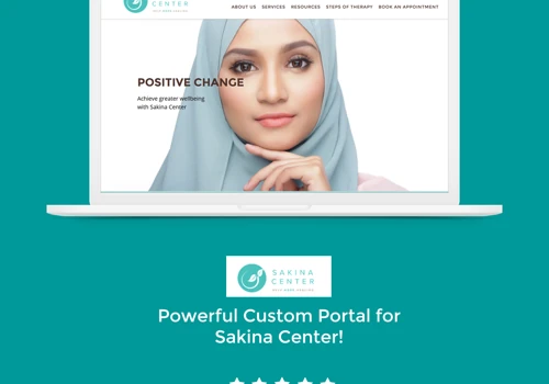 Modern website for Sakina Center