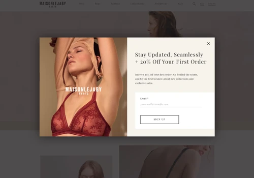 MaisonLejaby - Branding & (E-Commerce) Web Design for Retailer